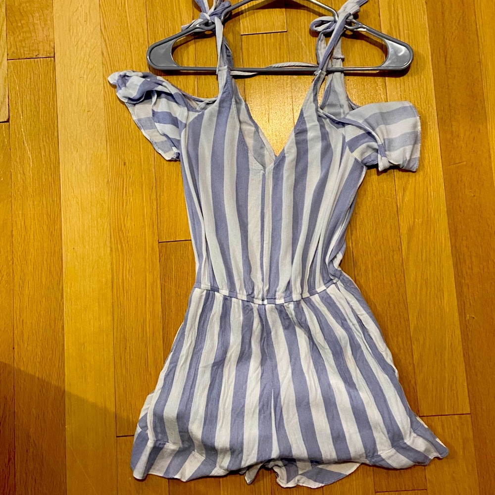 American Eagle Striped Romper